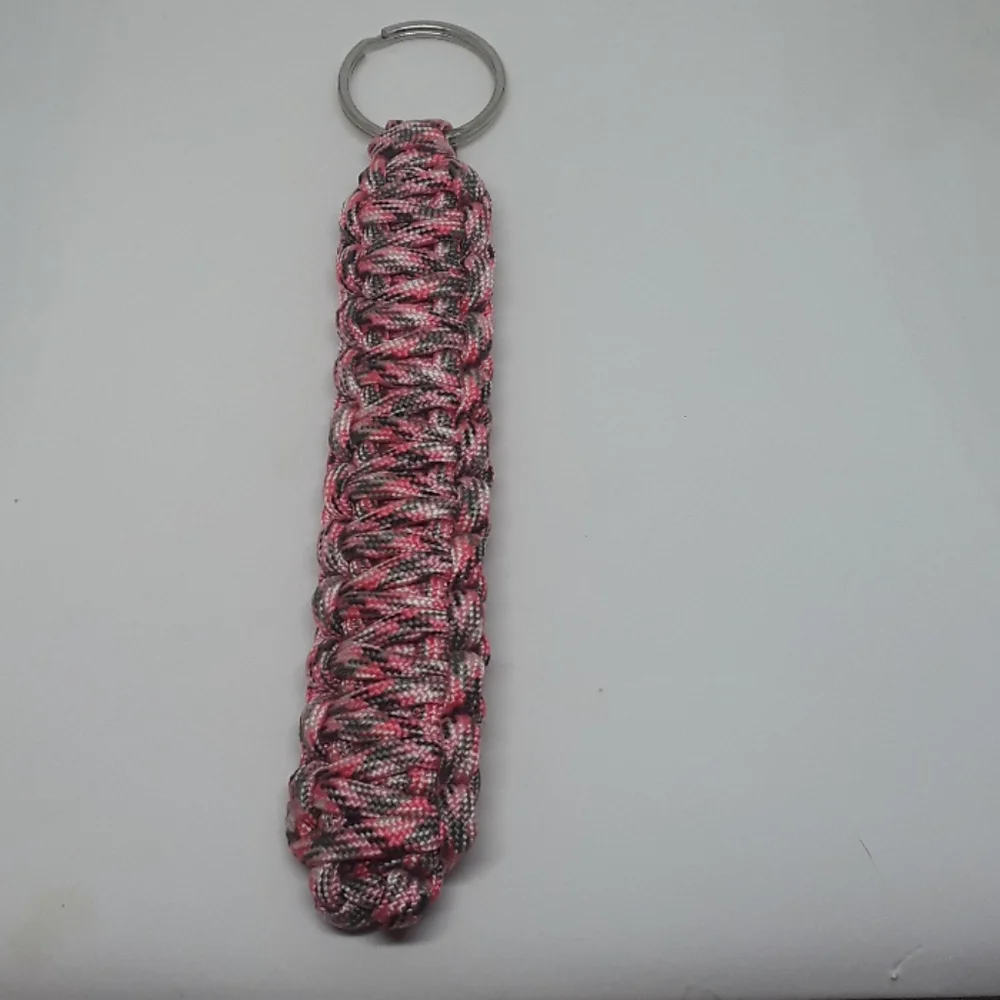double layer paracord keychain